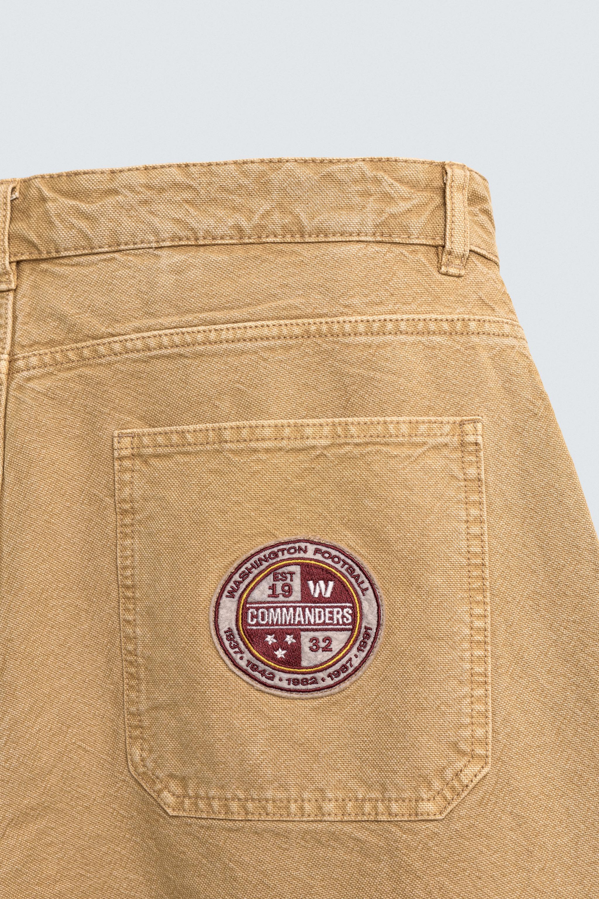 NFL WASHINGTON COMMANDERS EMBROIDERED PATCH BAGGY FIT PANTS